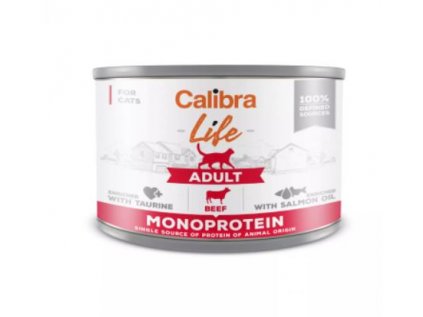 Calibra Cat Life  konzerva Adult Beef 200g