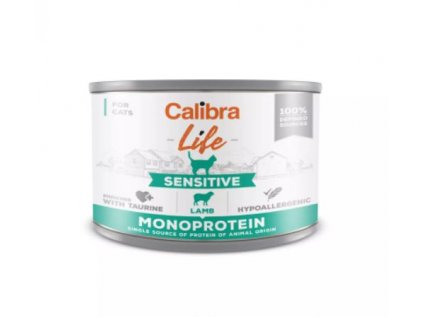 Calibra Cat Life  konzerva Sensitive Lamb 200g