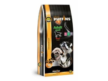 Puffins Dog Adult Maxi Beef 15kg