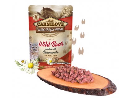 Carnilove Cat Pouch Wild Boar & Chamomile 85g