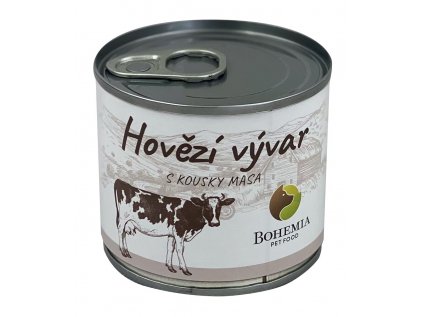 BOHEMIA Vývar Hovězí s kousky masa pro psa 140ml