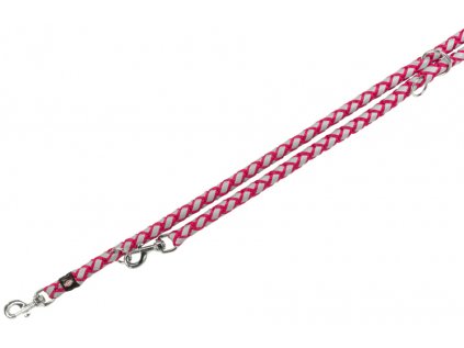 Vodítko reflexní přepínací L-XL 200cm/18mm Fuchsia