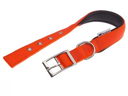 Obojek pro psa nylonový DAYTONA oranžový 53cmx25mm