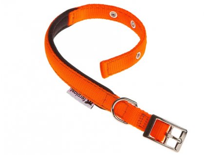 Obojek pro psa nylonový DAYTONA oranžový 35cmx15mm