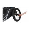 Vozík za kolo s funkcí rychlého skládání M 63 x 95 x 90/132 cm max. 22 kg šedý