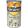 GRAND konz. deluxe pes kuřecí s 1/2 kuřete adult 1300g