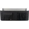 Autosedačka DOUBLE pro dva malé psy 80×28x39 kapsy, černá/šedá