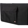 Autosedačka DOUBLE pro dva malé psy 80×28x39 kapsy, černá/šedá