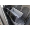 Autosedačka DOUBLE pro dva malé psy 80×28x39 kapsy, černá/šedá