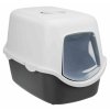 WC pro kočku kryté Domek VICO 40x40x56cm světlešedá/tmavošedá