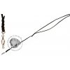 Kožené vypouštěcí vodítko pro psy tahouny 6x10mm Klešťová karabina, kolem těla