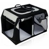 Přepravka do auta transportní nylon pro 2 psy skládací Vario DOUBLE 91x60x61/57cm