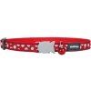 Obojek pro kočku RED DINGO 20-32cm/12mm White Spots on Red