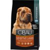 CIBAU Dog Adult Sensitive Lamb&Rice 12kg + 2kg zdarma do vyprodání