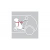 Bezpečnostní postroj do auta pro psa PROTECT L 65-80cm/25mm