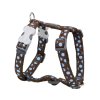 postroj red dingo blue spots on brown