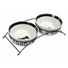 Set 2 keramické misky + stojánek 2 x 1,6 l/20 cm