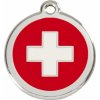 Známka RED DINGO střední s rytím - švýcarský kříž