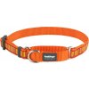 Obojek Red Dingo polostahovací pro psa 26-40cm/15mm Lotzadotz Orange