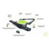 Lishinu3 BUNGEE Hands Free vodítko pro tahouny Černé L (13-40kg)