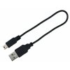 Svítící obojek USB kulatý na krk psa XS-S 35 cm/7 mm růžový