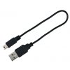 Svítící obojek USB kulatý na krk psa L-XL 65 cm růžový