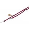Vodítko CAVO kulaté Přepínací nylon DOUBLE S-M 2m/12 mm FUCHSIA/GRAPHITE
