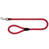 Vodítko pro psa kulaté do ruky DOUBLE nylon L-XL 1m/18 mm RED