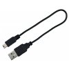 Obojek svítící Flash USB pro psa silikon XS-XL 70 cm / 1 mm - oranžová
