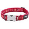 obojek red dingo Paw Impressions red