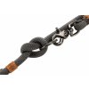 Vodítko BE NORDIC přepínací S-M 2m/8mm šedá/hnědá