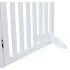 Bariéra ochranná pro velké psy, s dvířky 60-160 x 81 cm bílá