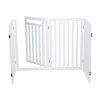 Bariéra ochranná pro velké psy, s dvířky 60-160 x 81 cm bílá