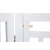 Bariéra ochranná pro velké psy, s dvířky 60-160 x 81 cm bílá