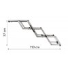 Petwalk skládací schůdky pro psa 37x57x120cm, do 75kg