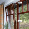 Boční ochranná mříž do okna pro kočky, zkosená 62x8/16cm (4416)