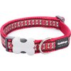 Obojek reflexní Red Dingo 24-36 cm Červená