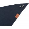 BE NORDIC šátek na krk, M: 40 cm, tmavomodrá s kotvou