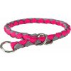 Obojek CAVO DOUBLE kulatý polostahovák 47-55cm/18mm PINK/GREY