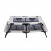 Lehátko se síťkou pro psa 99x19x60 cm černá/šedá do 25kg