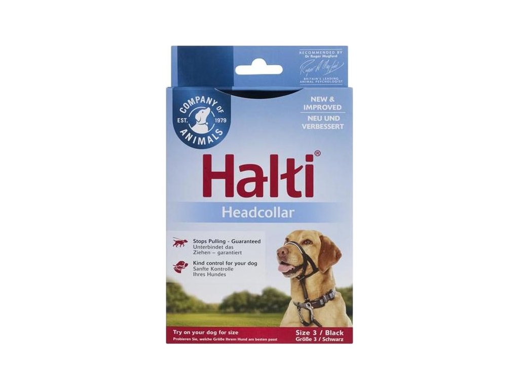 Ohlávka nylon Halti vel. 3 - dalmatin, retrívr