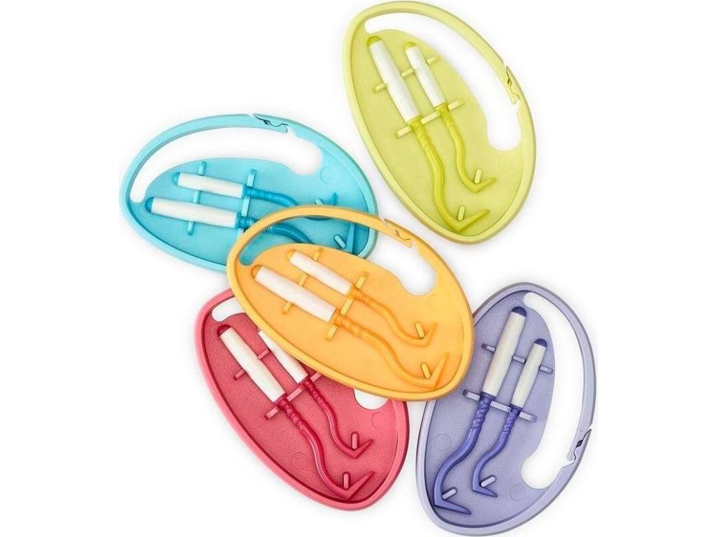Tick Twister ClipBox 2ks - vytahovač na klíšťata v pouzdře, plast/silikon, mix barev
