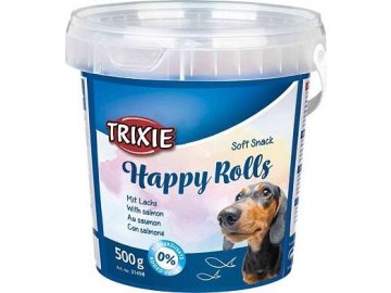 Soft Snack Happy Rolls - tyčinky s lososem, kyblík 500 g