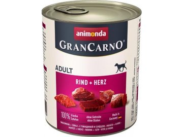 Animonda GranCarno dog konz. - hovězí, srdce 800 g