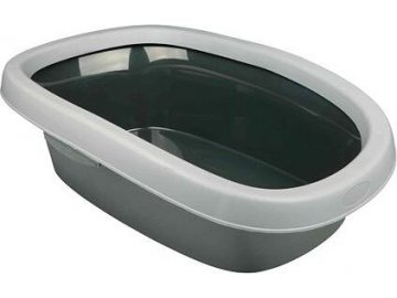 WC pro kočky CARLO 2 38x17x58cm - sv. šedá/tm. šedá