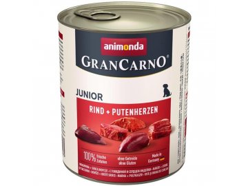 Animonda GRANCARNO konz. JUNIOR hov/krůt srdce 800g