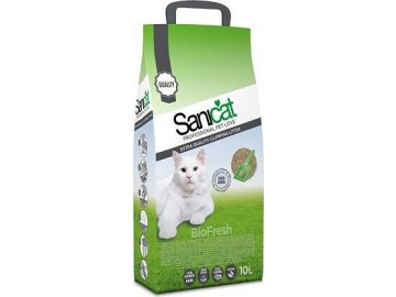 SANICAT BIOFRESH hrudkující bentonit,bezprašný 10 L/8,75 kg