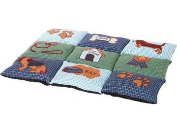 Barevná měkká podložka PATCHWORK 80 x 55 cm, protiskluzová - mo