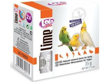 LOLOpets LIME přírodní minerální kámen pro ptáky 40 g