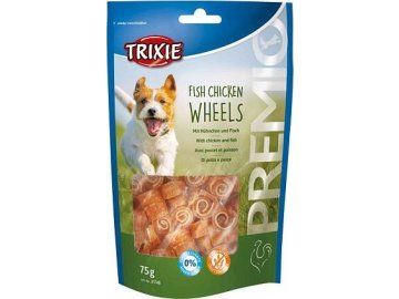 Premio FISH CHICKEN WHEELS měkká kolečka kuře s rybou 75g